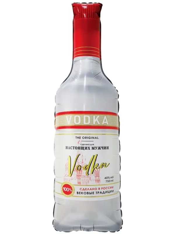 Воздушный шар фольгированный 37" &laquo;Бутылка. Водка для настоящих мужчин&raquo;