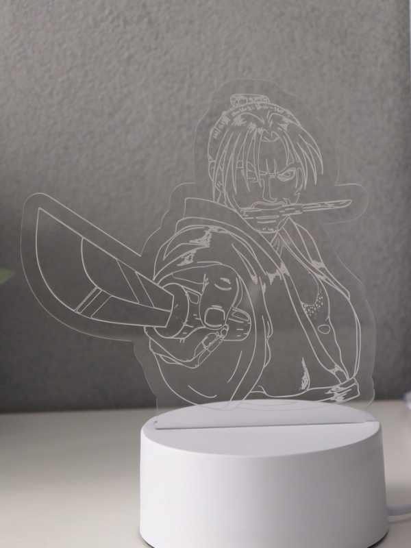 Светильник Светильник "Аниме. Воин" LED RGB от сети RISALUX 9,5х14,9х16 см