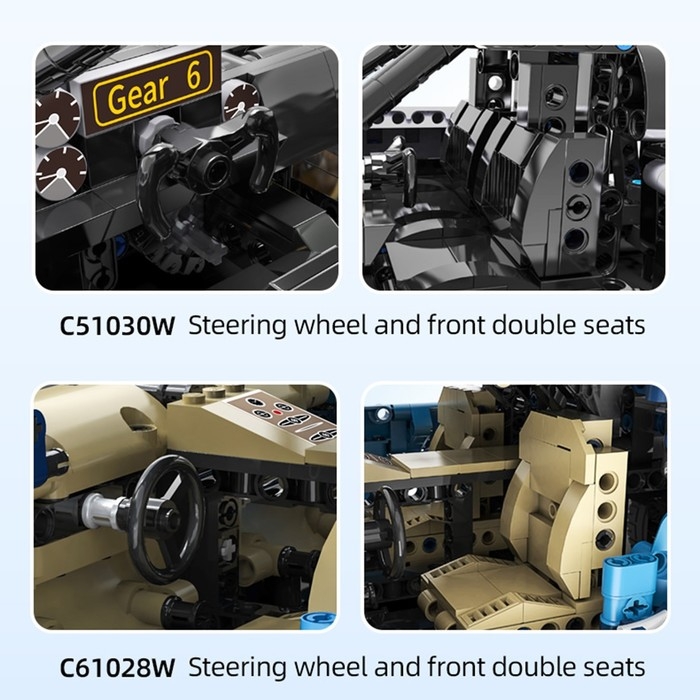 Конструктор «Техно. Спорткар», 1200 деталей Конструктор «Техно. Спорткар», 1200 деталей