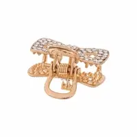 Крабик для волос &laquo;Грейс&raquo;, бант, 2.5 см, золотистый