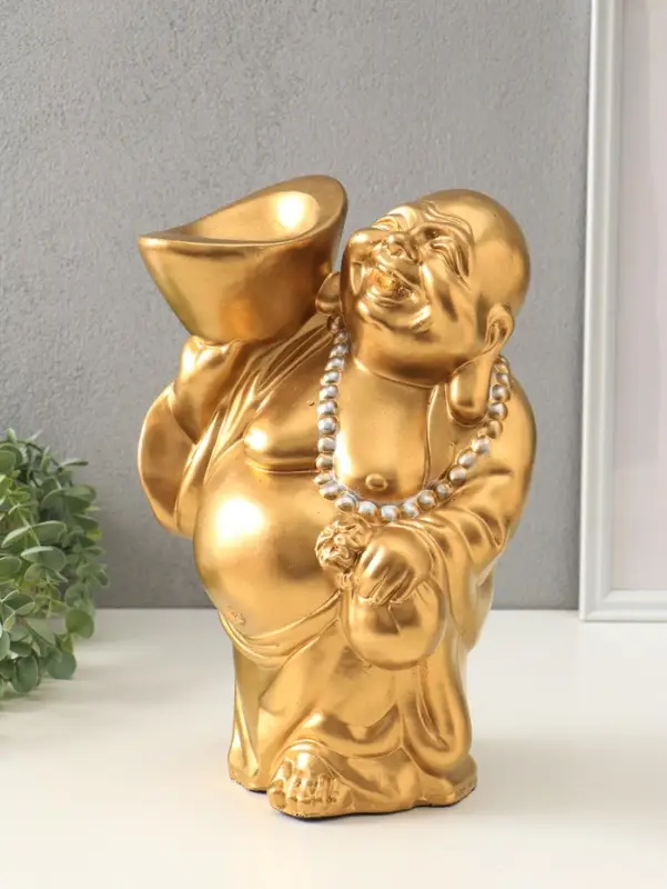 Копилка для денег &laquo;Хотей с чашей&raquo;, гипс, 34&times;23&times;17 см