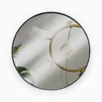 Зеркало макияжное, увеличение &times;10, на присосках, d=9 см, чёрное