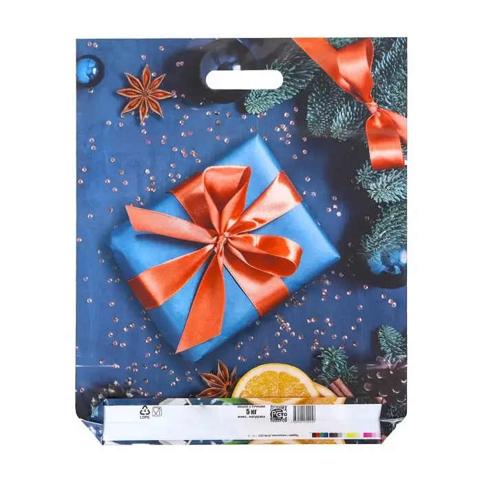 Пакет «Подарок с апельсинами», полиэтиленовый с вырубной ручкой, 47.5×39 см Пакет «Подарок с апельсинами», полиэтиленовый с вырубной ручкой, 47.5×39 см