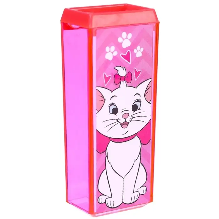 Точилка пластиковая прямоугольная, «Коты аристократы»