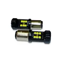 S123B T15 /белый/ (BAY15d) 18SMD 3030 12-24V 2 contact коробка 2 шт.