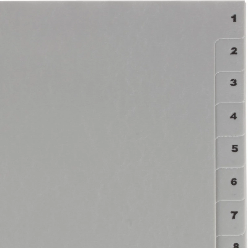 Разделитель листов из сер.пласт. с индексами Attache, А4, цифровой 1-20
