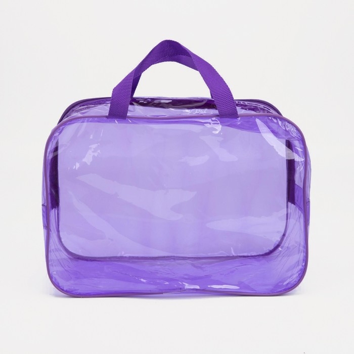 Косметичка на молнии, цвет фиолетовый Косметичка на молнии, цвет фиолетовый