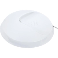 Ручка шариковая на подставке на липучке KP1009 в держателе с цепочк цв.бел