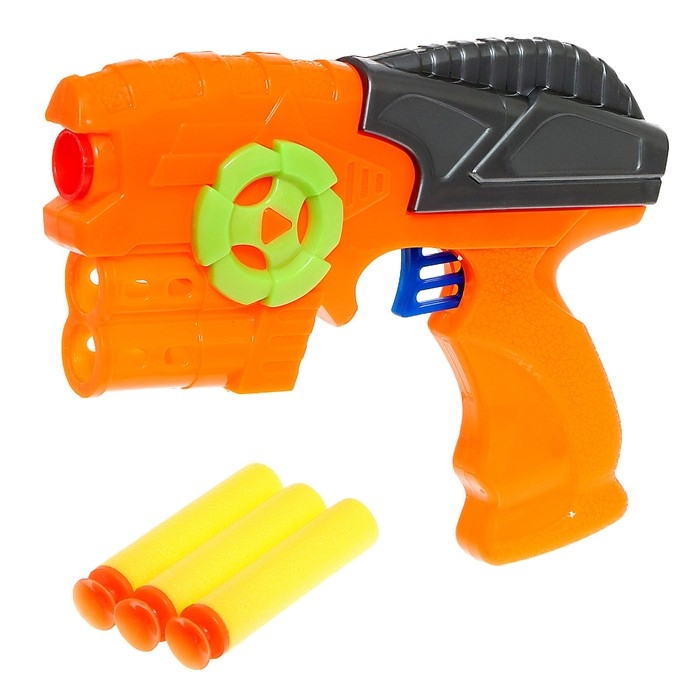 Бластер «Комбат», стреляет мягкими пулями, цвет МИКС Бластер «Комбат», стреляет мягкими пулями, цвет МИКС