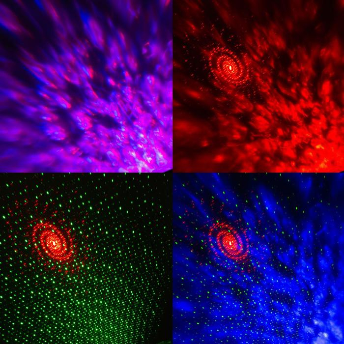 Световой прибор «Вселенная» 11 см, лазер, динамик, пульт ДУ, свечение мульти, 5 В Световой прибор «Вселенная» 11 см, лазер, динамик, пульт ДУ, свечение мульти, 5 В