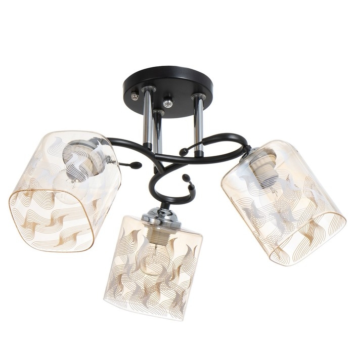 Люстра Люстра "Арнелла" 3хЕ27 40Вт чёрный 50х50х27 см BayerLux