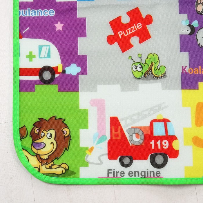 Игровой коврик для детей на фольгированной основе «Малыши зверята», размер 180х150x0,5 см, Крошка Я Игровой коврик для детей на фольгированной основе «Малыши зверята», размер 180х150x0,5 см, Крошка Я