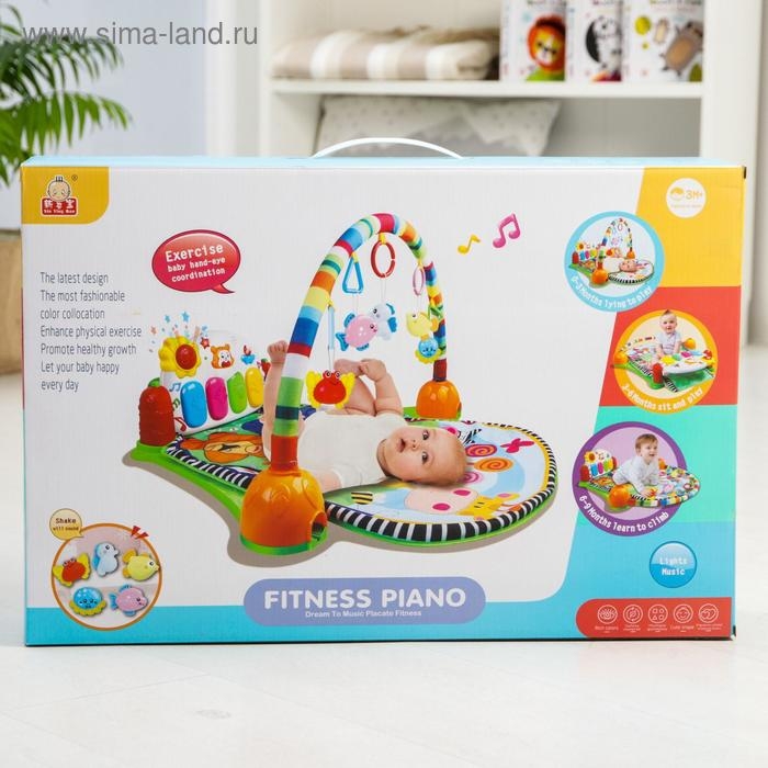 Развивающий коврик музыкальный «РазвивайКа», с пианино и проектором, 94х62х0,5 см. Развивающий коврик музыкальный «РазвивайКа», с пианино и проектором, 94х62х0,5 см.