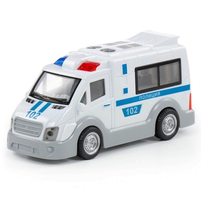 Автомобиль «Полиция» инерционный, со светом и звуком, МИКС Автомобиль «Полиция» инерционный, со светом и звуком, МИКС