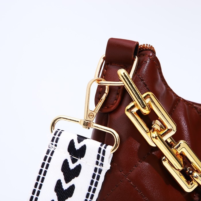 Сумка кросс-боди на молнии, цвет коричневый Сумка кросс-боди на молнии, цвет коричневый