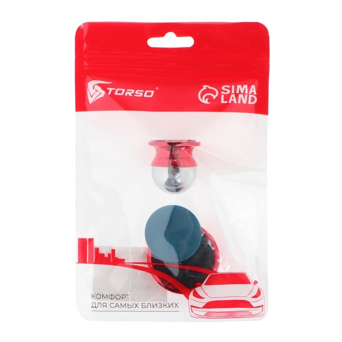 Держатель телефона  магнитный TORSO, усиленный, красный Держатель телефона  магнитный TORSO, усиленный, красный