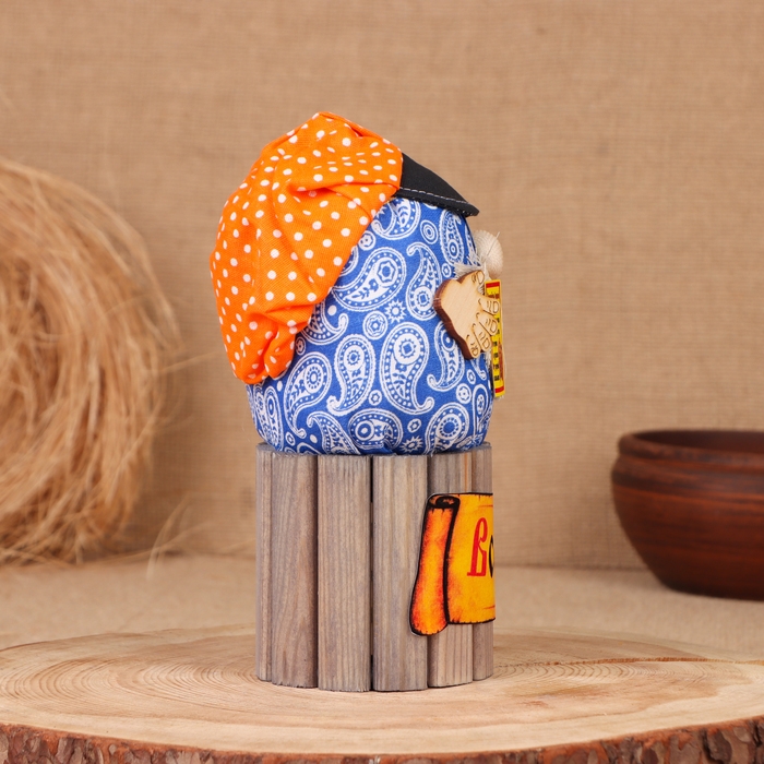 Домовой Фома Домовой Фома "Всех Благ", на бочке, 19х11х10 см