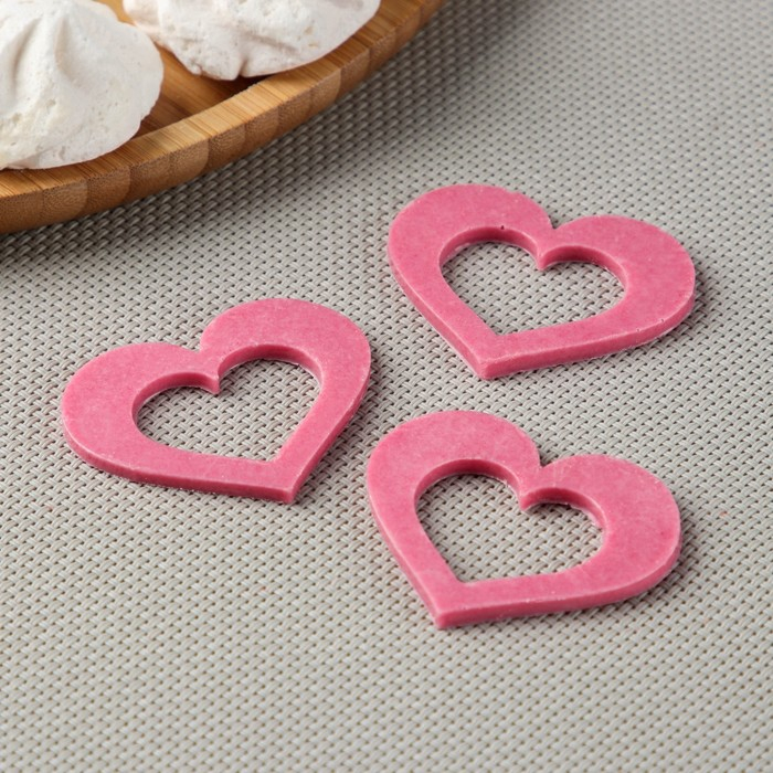 Силиконовая форма «Сердце для шоколада», 5,5×4 см, цвет прозрачный Силиконовая форма «Сердце для шоколада», 5,5×4 см, цвет прозрачный