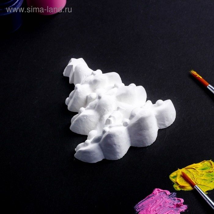 Фигура под роспись  Фигура под роспись "Ёлка нарядная" 9х8х3см