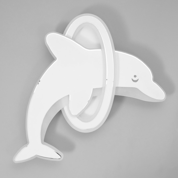 Люстра с ПДУ Люстра с ПДУ "Дельфин LED 140Вт 3000-6000К диммер белый 60х60х9 см BayerLux