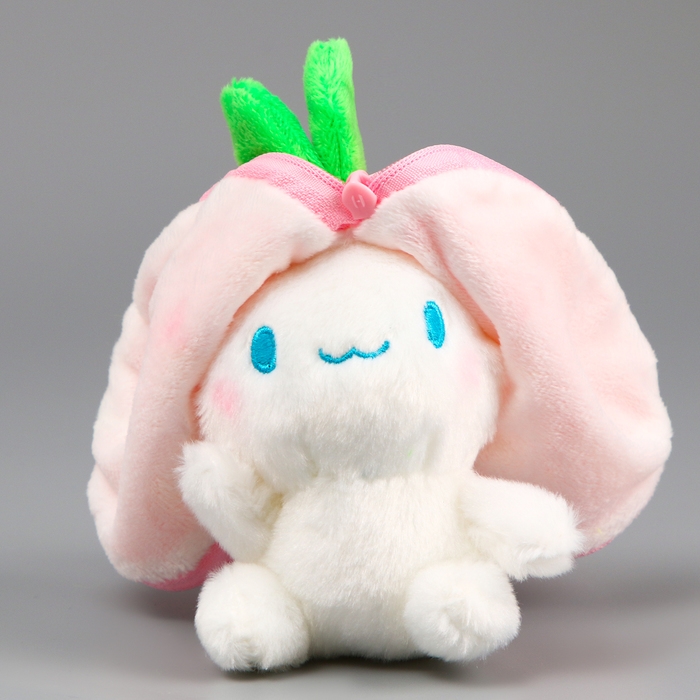 Мягкая игрушка «Зайка-клубника» на брелоке, 11 см Мягкая игрушка «Зайка-клубника» на брелоке, 11 см