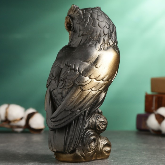 Фигура Фигура "Сова" бронза 10х22х8см