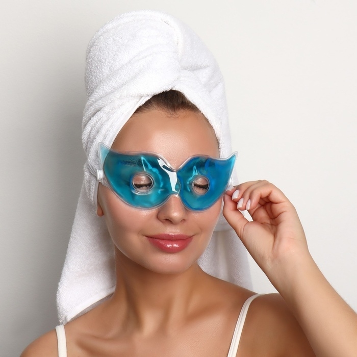 Маска для лица гидрогелевая, охлаждающая/согревающая, 20 × 7,5 × 0,5 см, цвет МИКС Маска для лица гидрогелевая, охлаждающая/согревающая, 20 × 7,5 × 0,5 см, цвет МИКС