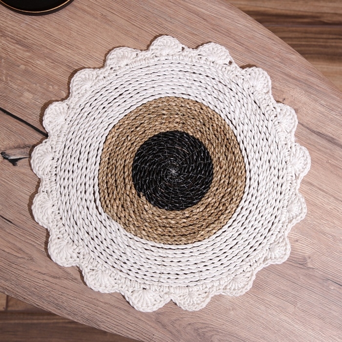 Коврик плетёный круглый 35 см Коврик плетёный круглый 35 см