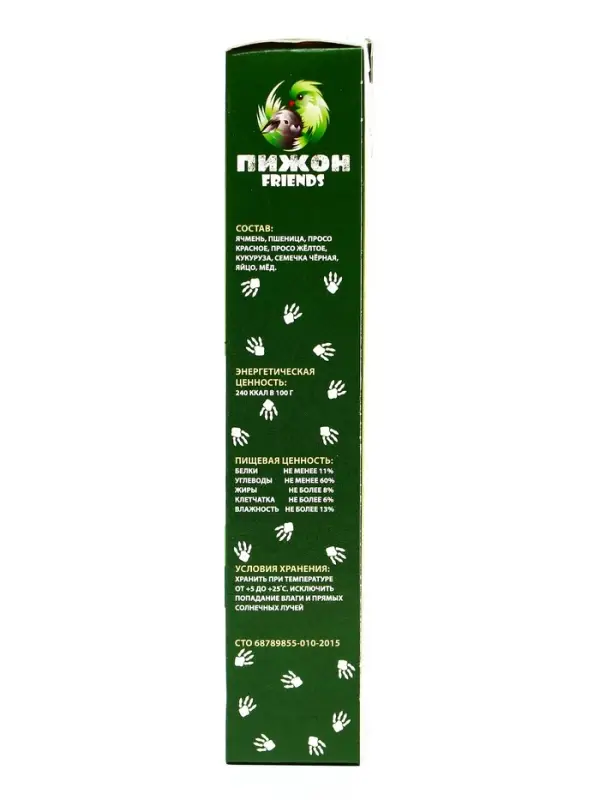 Зерновые палочки &laquo;Пижон&raquo; для грызунов, медово-яичные, 2 шт., 90 г