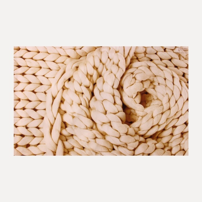 Фотофон винил Фотофон винил "Молочный плед.. Крупная вязка" 120х80 см