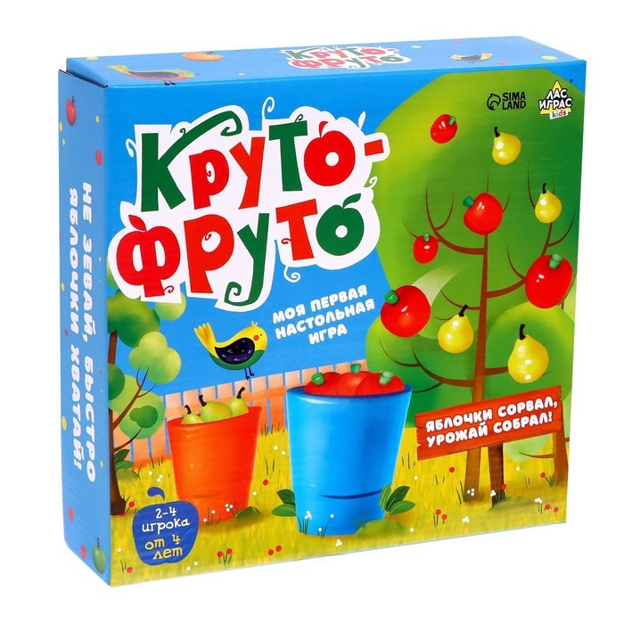 Моя первая настольная игра «Круто-фруто», 2-4 игрока, 4+ Моя первая настольная игра «Круто-фруто», 2-4 игрока, 4+