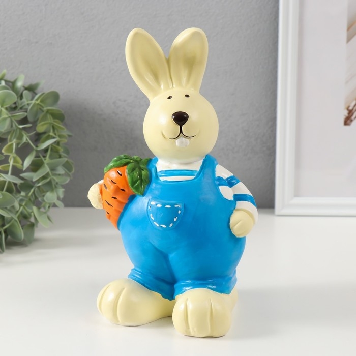 Копилка Копилка "Кролик-фермер", высота 21,5 см