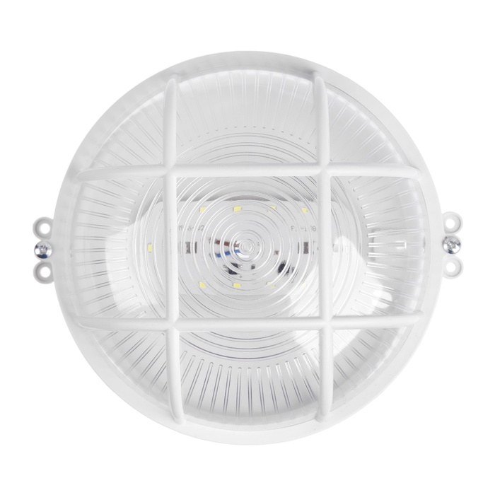 Светильник ЖКХ светодиодный, 8 Вт, IP54, 6500K, 220 В, пластик, белый Светильник ЖКХ светодиодный, 8 Вт, IP54, 6500K, 220 В, пластик, белый