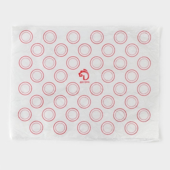 Армированный коврик для выпечки макаронс Доляна «Макарон», силикон, 40×30 см Армированный коврик для выпечки макаронс Доляна «Макарон», силикон, 40×30 см