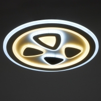 Светильник с ПДУ 660612N LED 160Вт 3 режима 3000-6000К диммер белый 49х49х4 см BayerLux