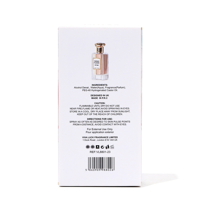 Туалетная вода женская Soso Flower, 100 мл Туалетная вода женская Soso Flower, 100 мл