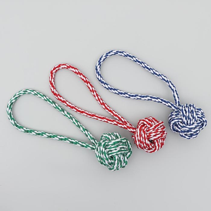 Игрушка тренировочная канатная Игрушка тренировочная канатная "Булава", шарик 7-7,5 см, до 100 г