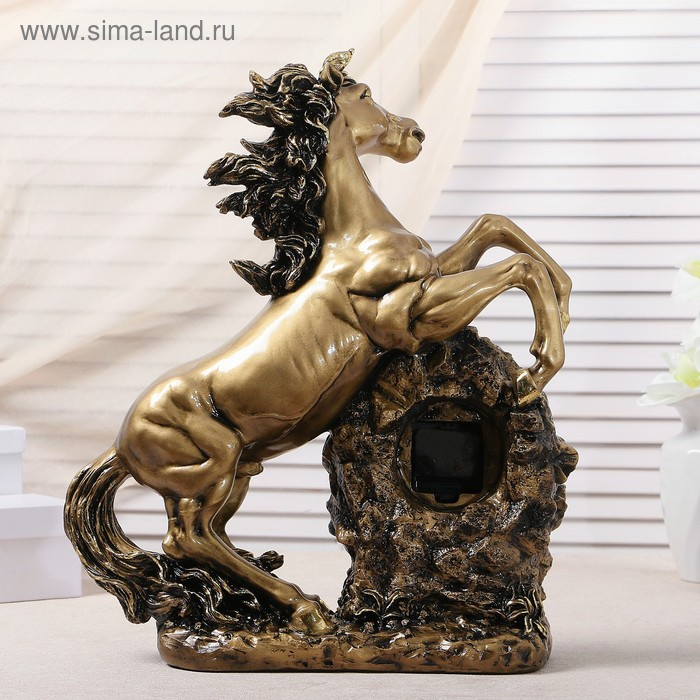 Часы настольные интерьерные каминные Часы настольные интерьерные каминные "Конь", 51 х 39 х 17 см 3940744