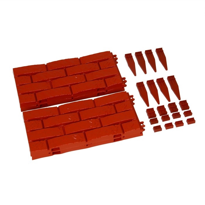 Грядка пластиковая, 4 секции, 45 × 45 × 20 см, терракот Грядка пластиковая, 4 секции, 45 × 45 × 20 см, терракот