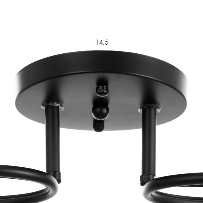 Люстра Люстра "Эдмас" 2хЕ27 40Вт черный 58х15х22 см BayerLux