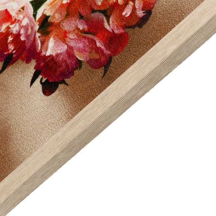 Гобеленовая картина Гобеленовая картина "Пионы в вазе " 53*73 см рамка микс