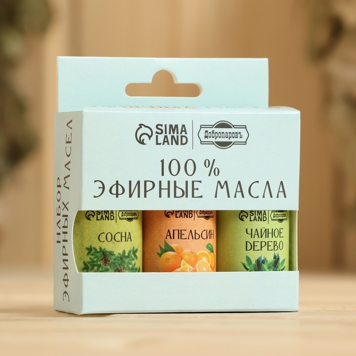 Набор эфирных масел 3 шт Набор эфирных масел 3 шт "Апельсин, Сосна, Чайное дерево" по 15 мл