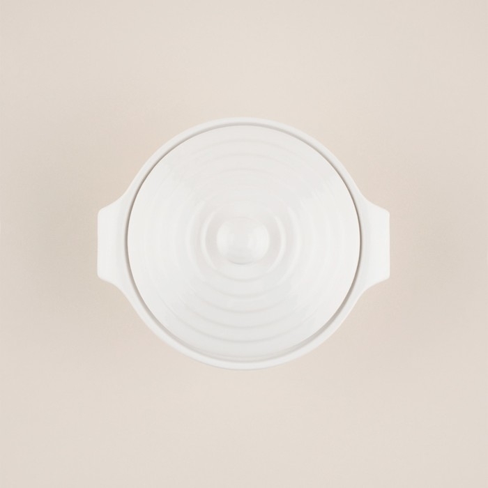 Кастрюля из жаропрочной керамики SL Home «Санторини», 340 мл, 16×13,5×6 см, цвет белый Кастрюля из жаропрочной керамики SL Home «Санторини», 340 мл, 16×13,5×6 см, цвет белый