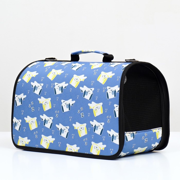 Сумка - переноска животных Сумка - переноска животных "Щенки", голубая, размер M, 45 х 21 х 27 см 9897527