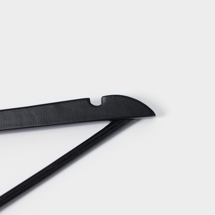 Плечики - вешалки для одежды LaDо́m Bois, 3 шт, с перекладиной, широкие плечики, деревянные сорт А, 44,5&times;1,2&times;23 см