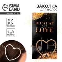 Заколка для волос формовая «Do what you love»