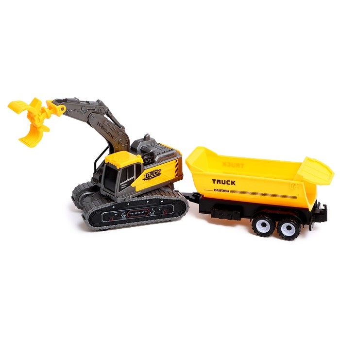 Экскаватор инерционный «Стройка», с прицепом, МИКС Экскаватор инерционный «Стройка», с прицепом, МИКС