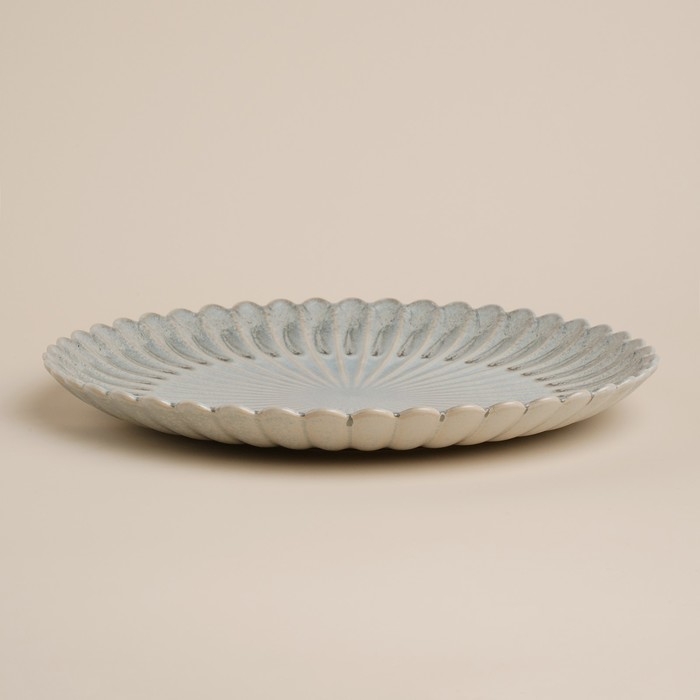 Блюдо для подачи SL Home «Эхо Крита», d=20 см, цвет голубой Блюдо для подачи SL Home «Эхо Крита», d=20 см, цвет голубой