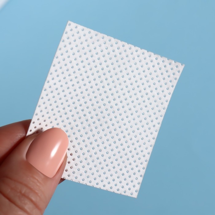 Салфетки для маникюра, безворсовые, с перфорацией, 250 шт, 5 × 5 см Салфетки для маникюра, безворсовые, с перфорацией, 250 шт, 5 × 5 см