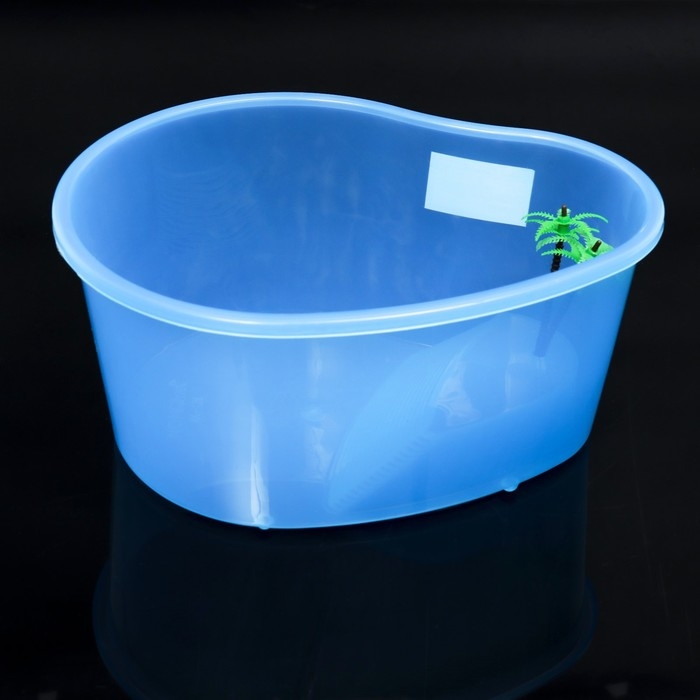 Отсадник для черепах  Отсадник для черепах "Лагуна" с пальмой, 26 х 20 х 13 см